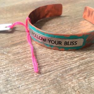 Patina Metal Bracelet - Motivational ♡